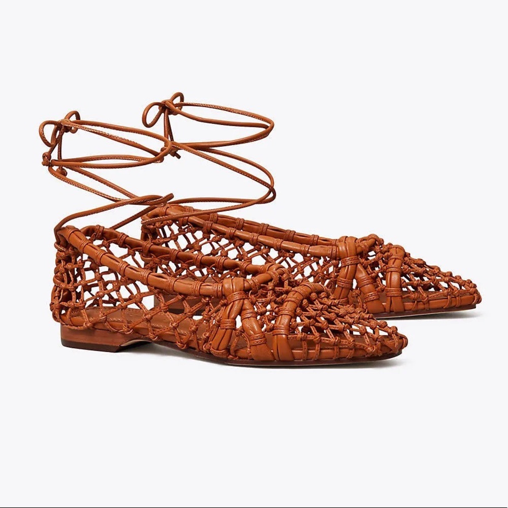 Tory Burch Helena Mesh Lace Flats